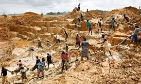 Mining site in Sierra Leone.
